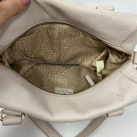 Kate Spade Grant Park Alida Shoulder Tote Wkru2640 In Moussfrost Taupe - Picture 8 of 16